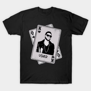 Retro Usher Rapper 80s Card Style T-Shirt